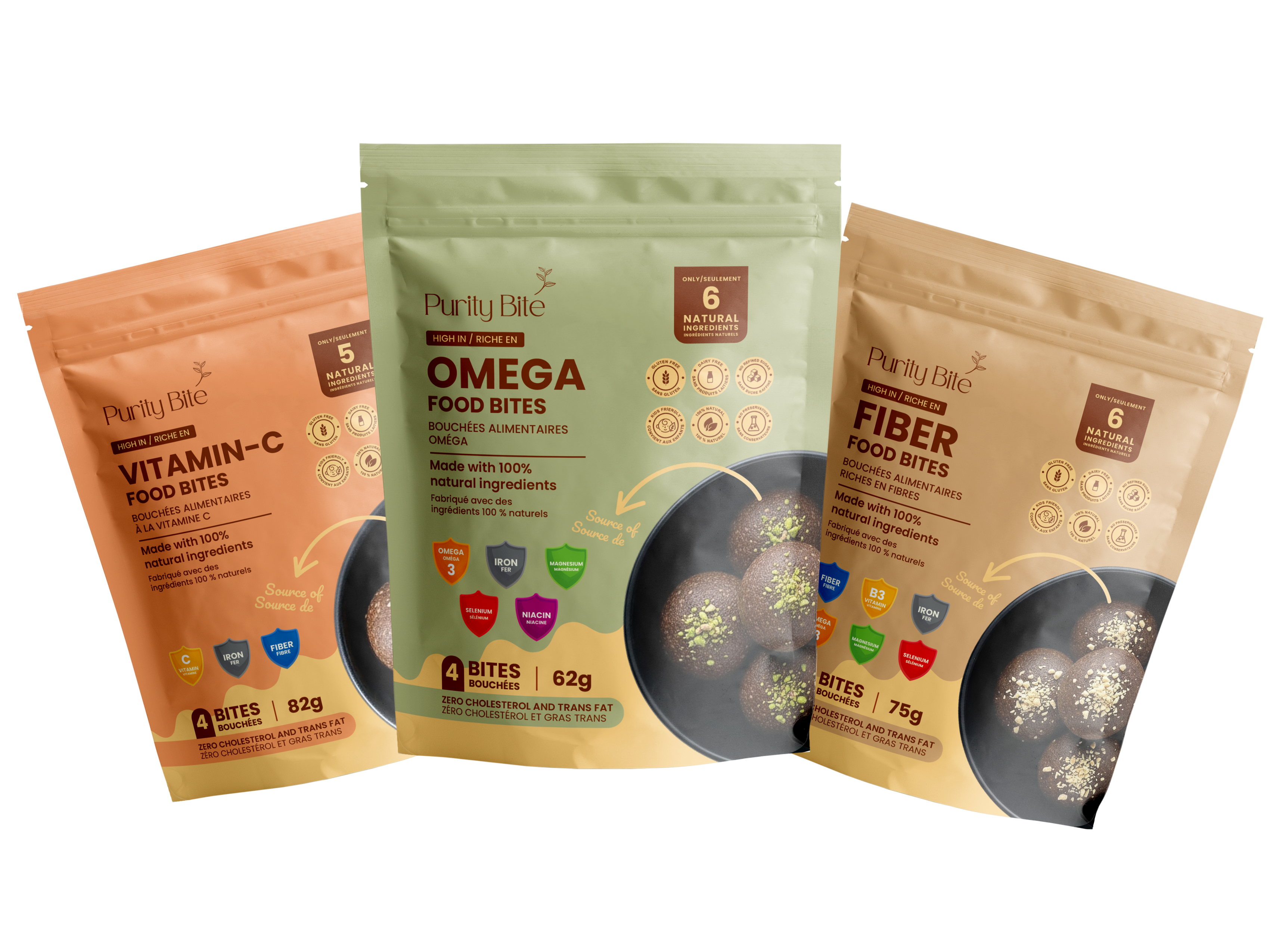 Omega, Fiber & Vitamin-C Food Bites Bundle