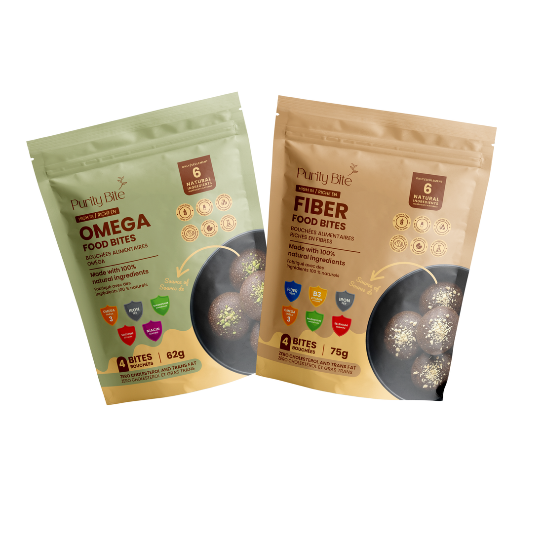Omega & Fiber Food Bites Bundle (10 Packs)